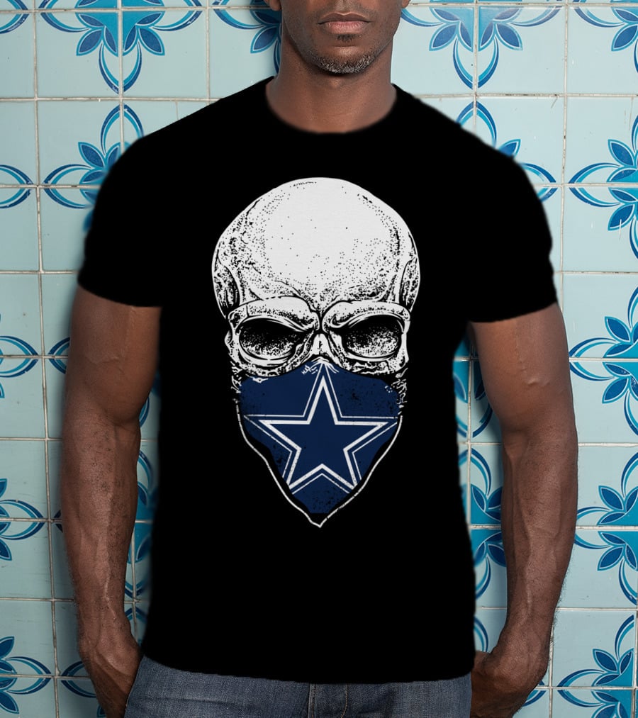 Dallas Cowboys Fans Skull Mask Star T-Shirt