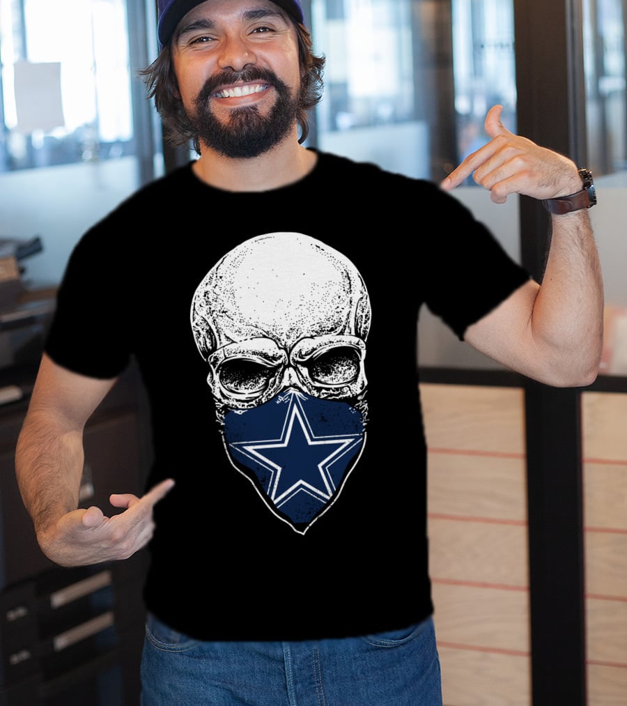 Dallas Cowboys Fans Skull Mask Star T-Shirt
