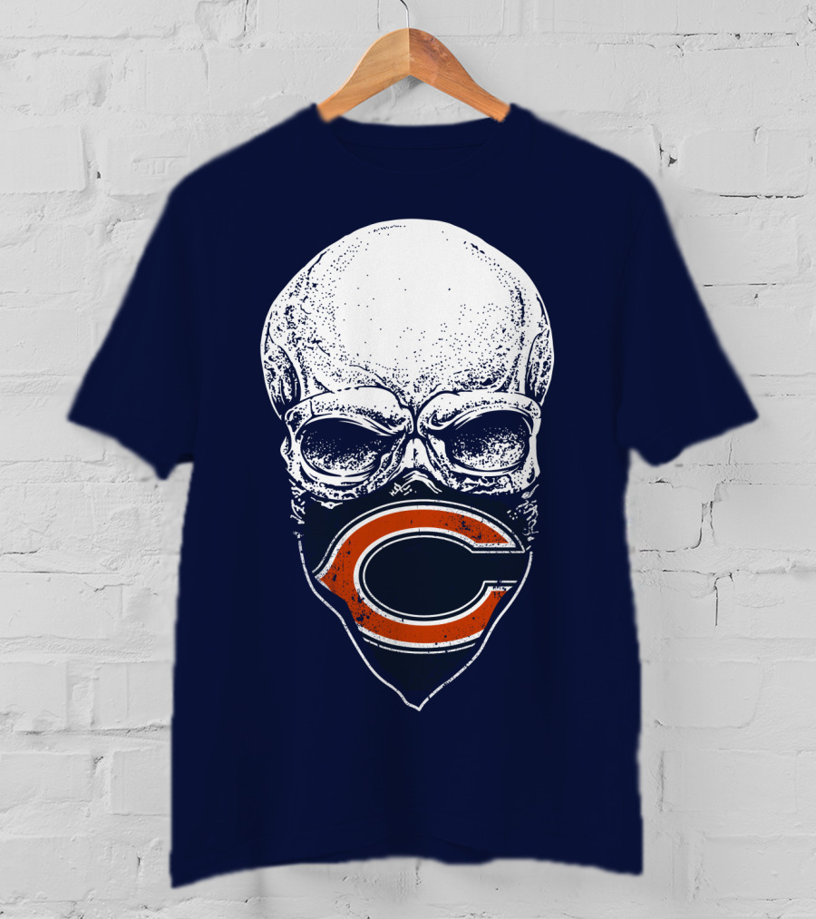 Chicago Bears Skull C T-Shirt