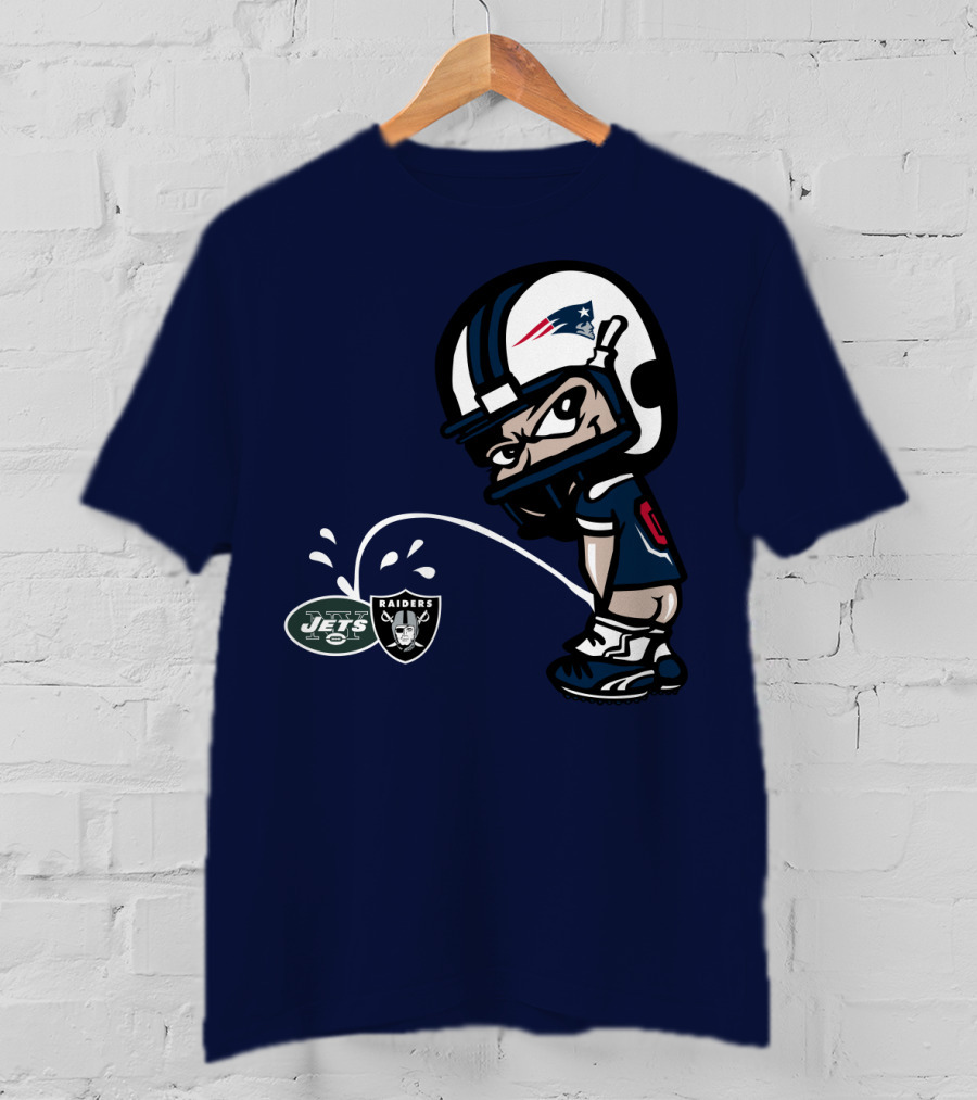 New England Patriots Jets Raiders Rivalry T-Shirt