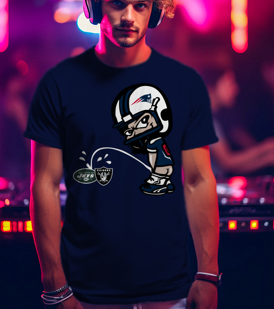 New England Patriots Jets Raiders Rivalry T-Shirt