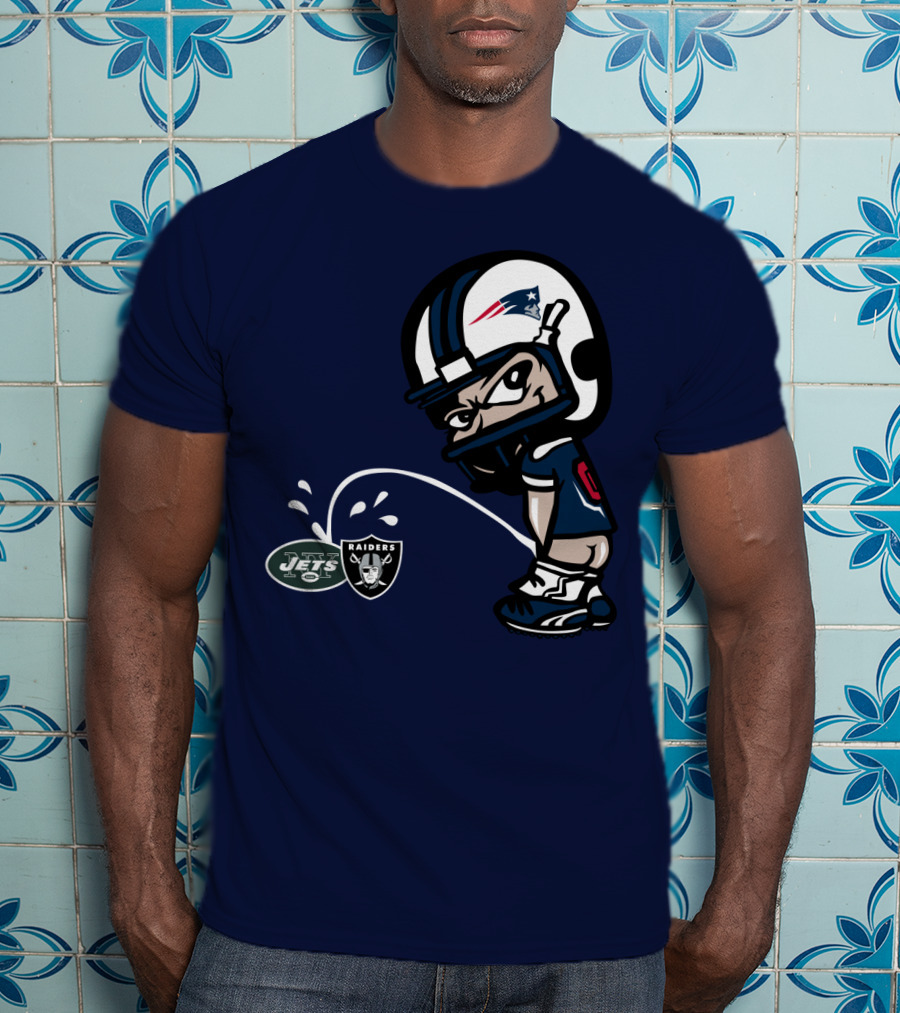 New England Patriots Jets Raiders Rivalry T-Shirt