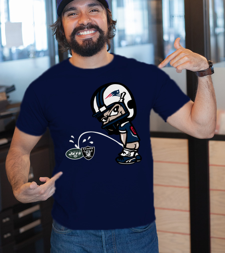 New England Patriots Jets Raiders Rivalry T-Shirt