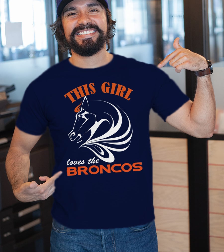 This Girl Loves The Broncos Denver Broncos T-Shirt