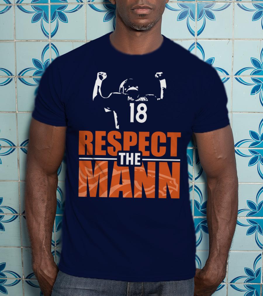 Manning Respect The Mann 18 Denver Broncos T-Shirt