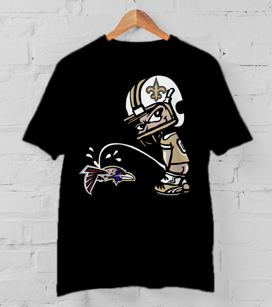 New Orleans Saints Vs Falcons And Ravens Rivalry Humor T-Shirt