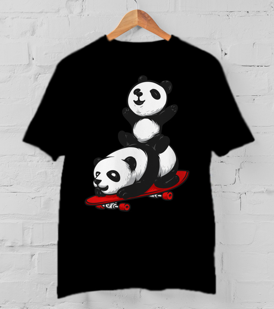 Camp Mau Panda Skateboarding Adventure T-Shirt