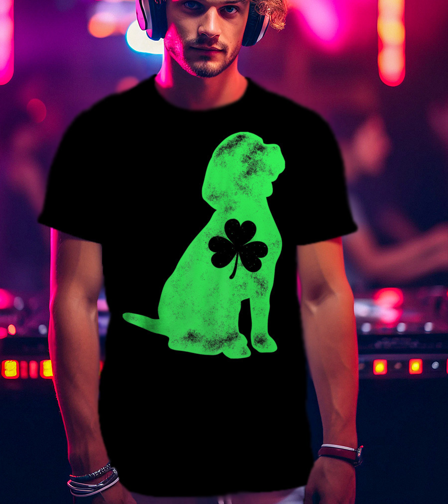 Beagle St Patricks Day Shamrock T-Shirt