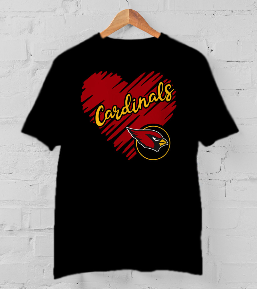 Cardinals Heart T-Shirt