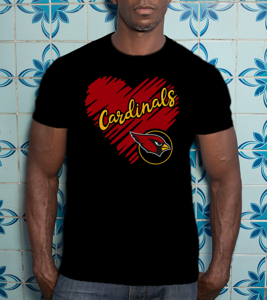 Cardinals Heart T-Shirt