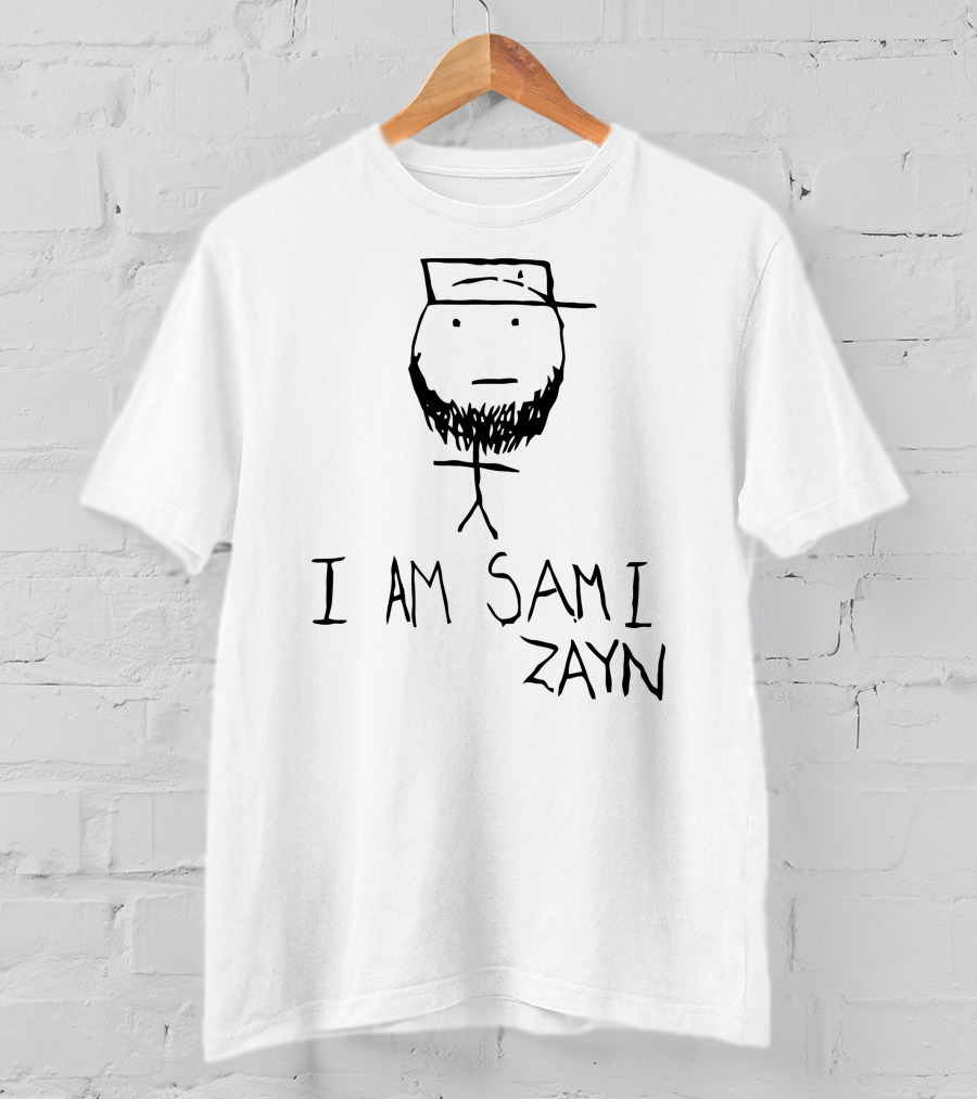 I Am Sami Zayn Stick Figure Drawing T-Shirt