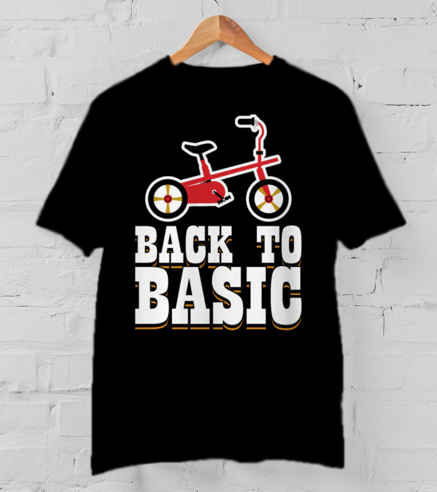 Back To Basic Red Tricycle T-Shirt