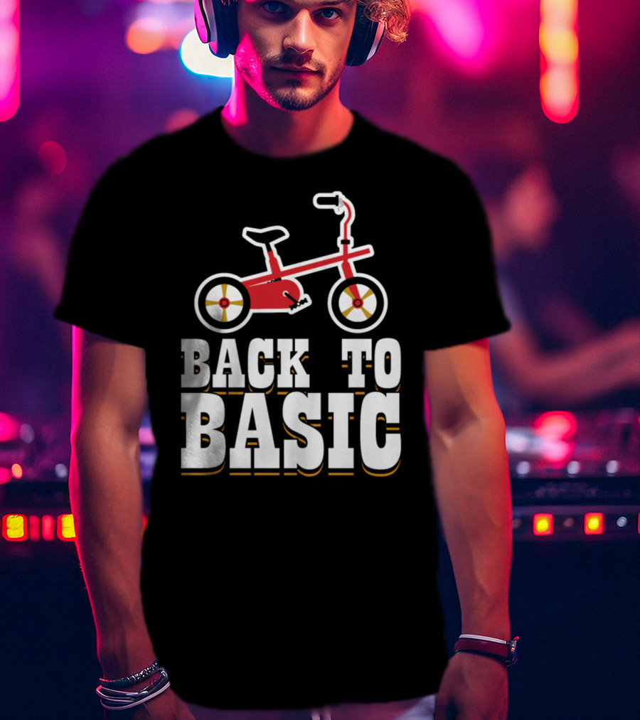 Back To Basic Red Tricycle T-Shirt