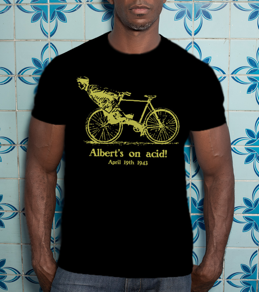 Albert's On Acid April 19th 1943 Bicycle Day Mellow Yellow T-Shirt