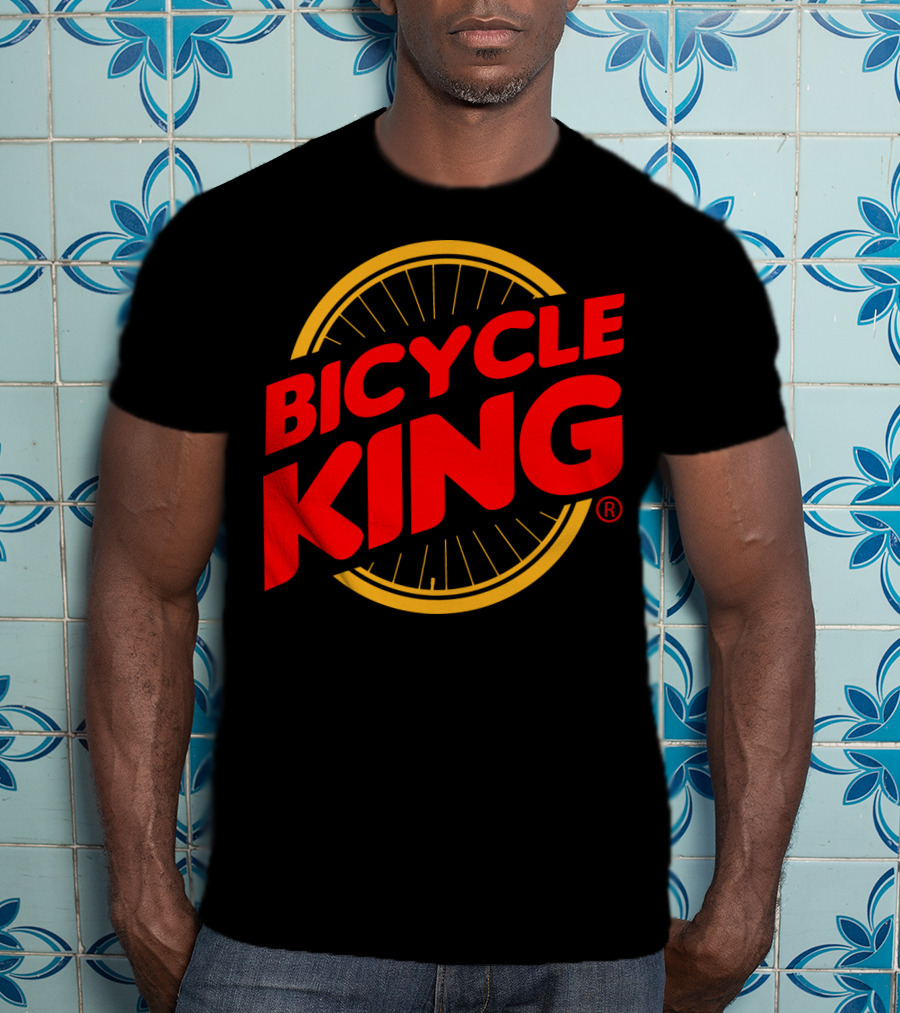 Bicycle King Parody With Bicycle Wheel T-Shirt