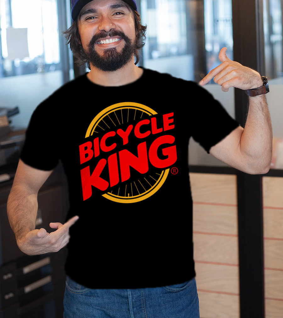 Bicycle King Parody With Bicycle Wheel T-Shirt
