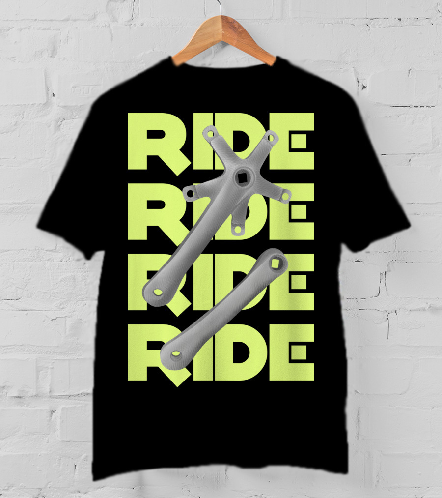 RIDE RIDE RIDE Bike Crankset T-Shirt