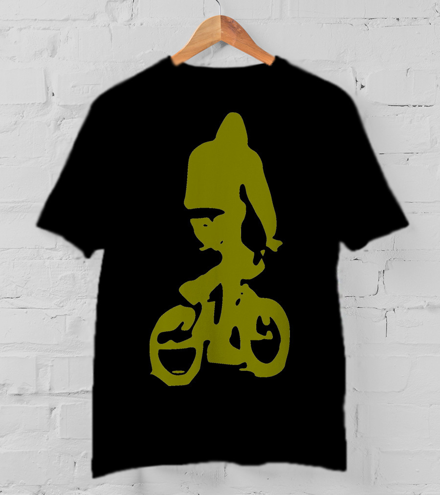 BMX Rider Silhouette In T-Shirt