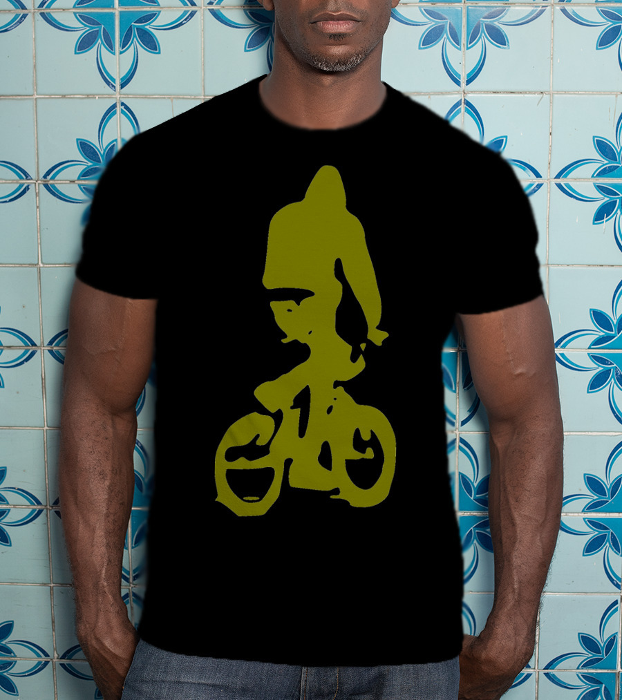 BMX Rider Silhouette In T-Shirt