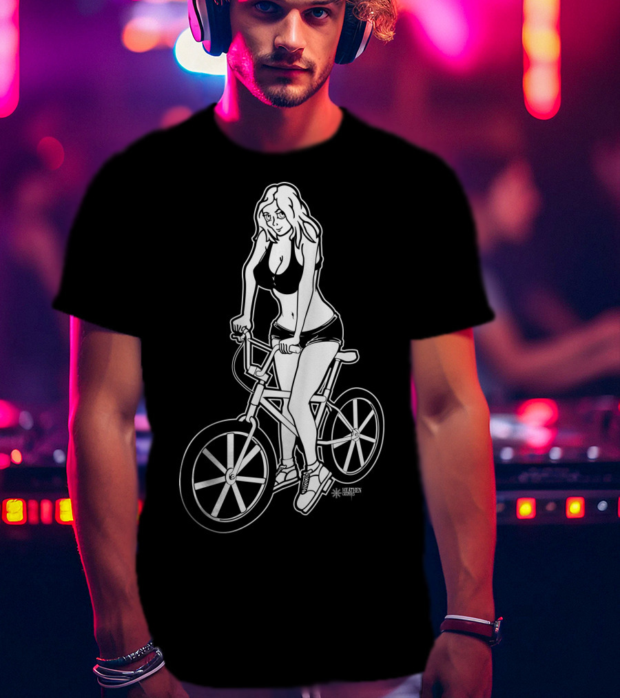 BMX Girl BustedTees T-Shirt