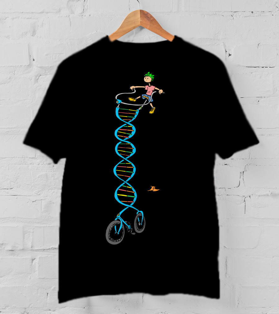 Born To Ride DNA Bicycle Adventure T-Shirt
