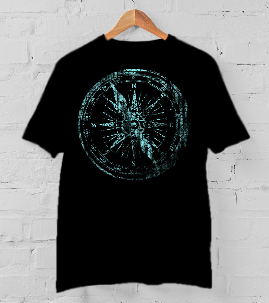 Compass Navigation Rose With Cardinal Direction Points T-Shirt