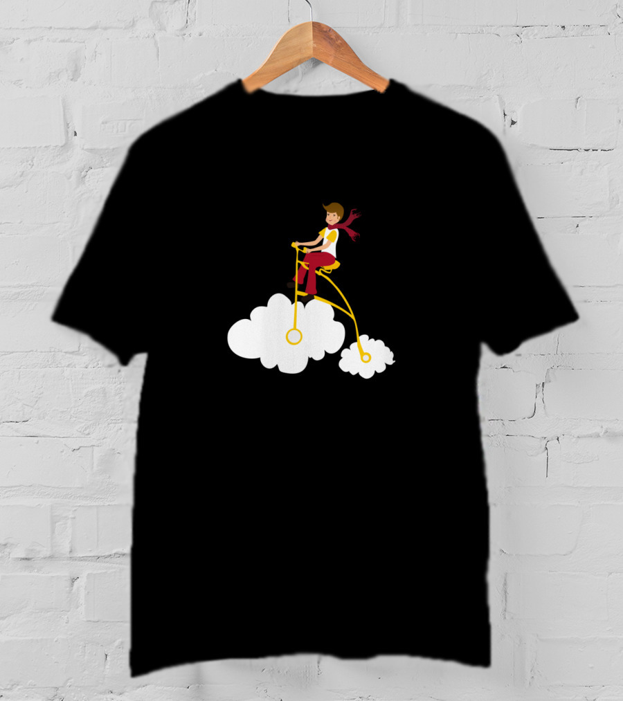 Cycling Dreams Riding High On Clouds T-Shirt