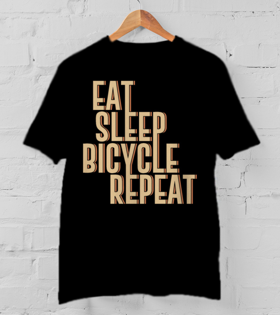 Eat Sleep Bicycle Repeat Bike Cycling Passion T-Shirt