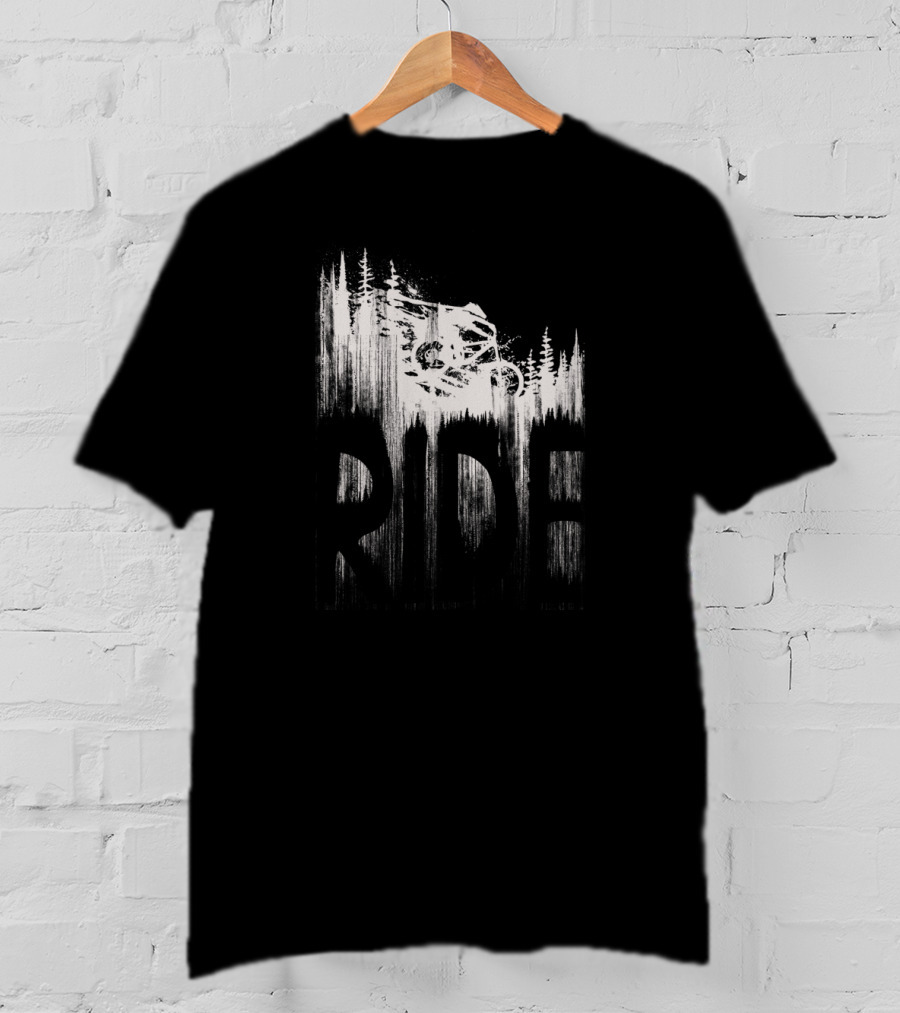 Mountain Bike Drop And Ride Forest Adventure T-Shirt