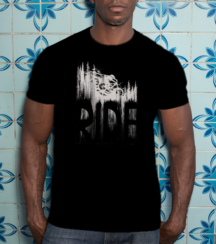 Mountain Bike Drop And Ride Forest Adventure T-Shirt