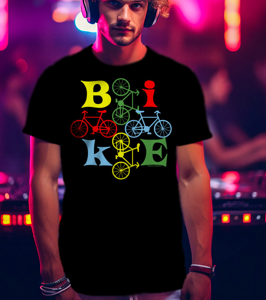 Bike Four Colorful Styles T-Shirt