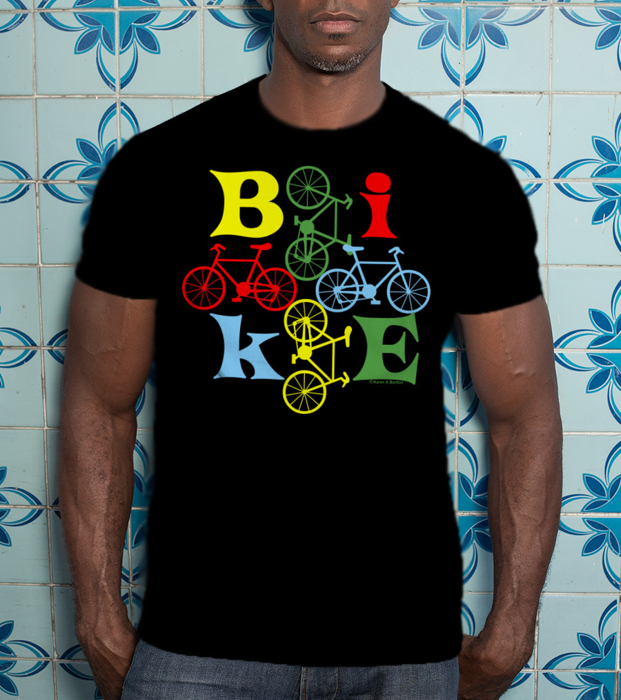 Bike Four Colorful Styles T-Shirt