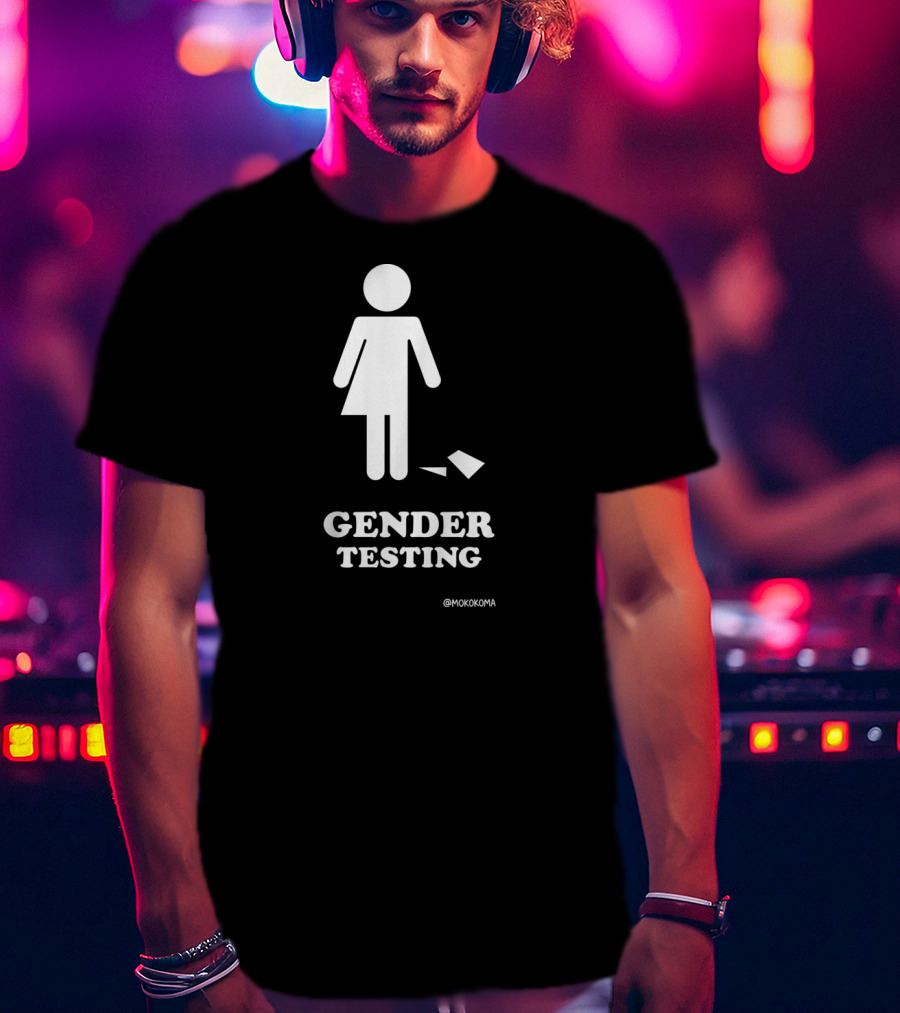 Gender Testing White Mokokoma T-Shirt