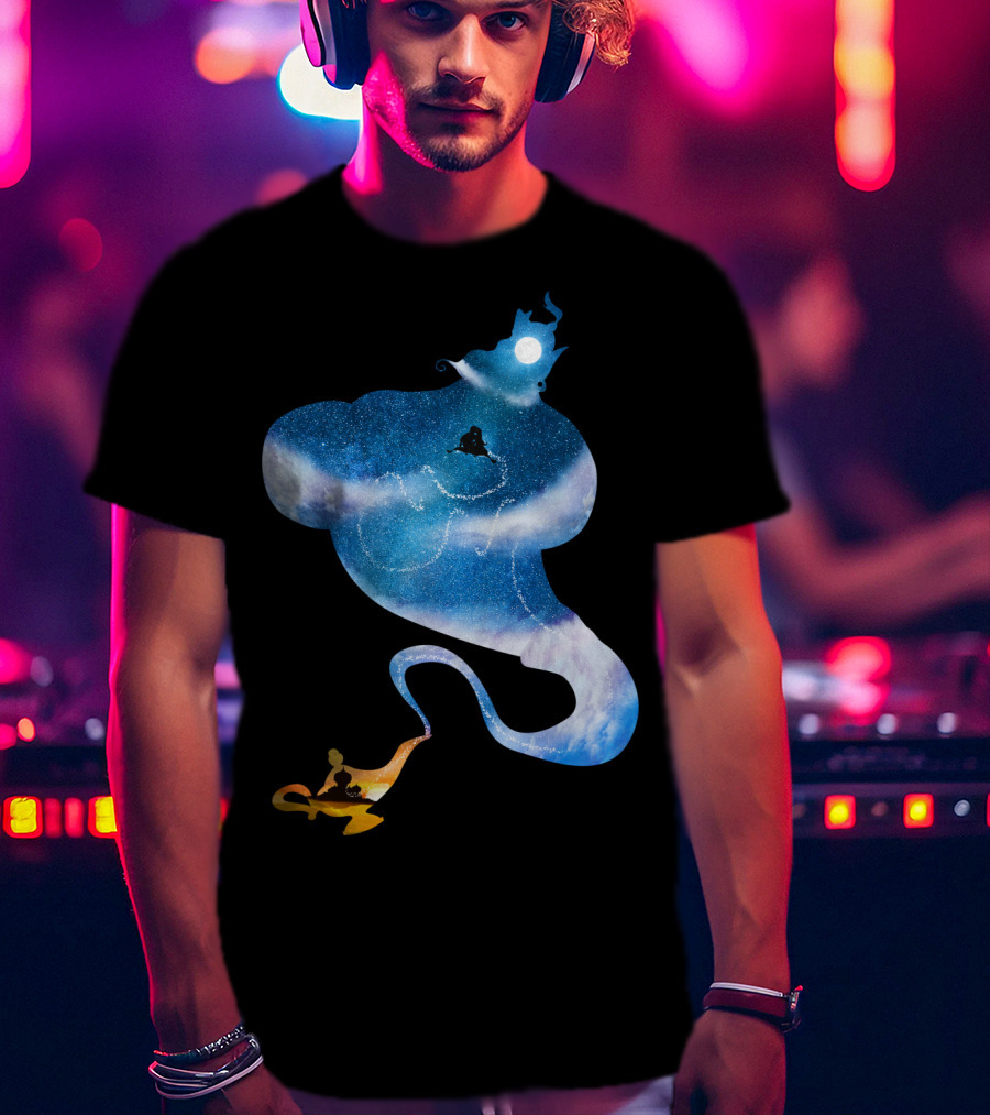 Greater Than All The Magic Lamp Sky Journey T-Shirt