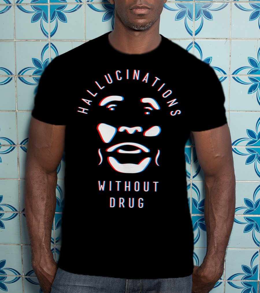 Hallucinations Without Drug Face Illusion 3D T-Shirt