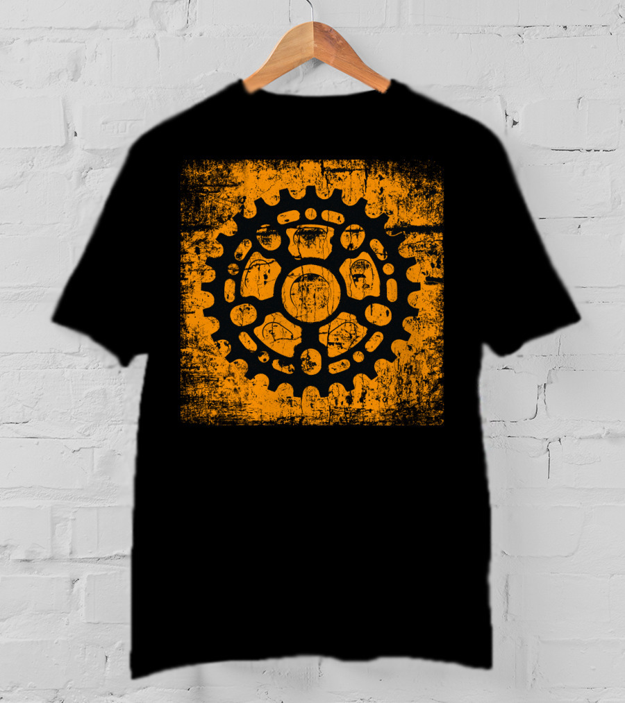 Grunge Gear Distressed Orange Sprocket T-Shirt