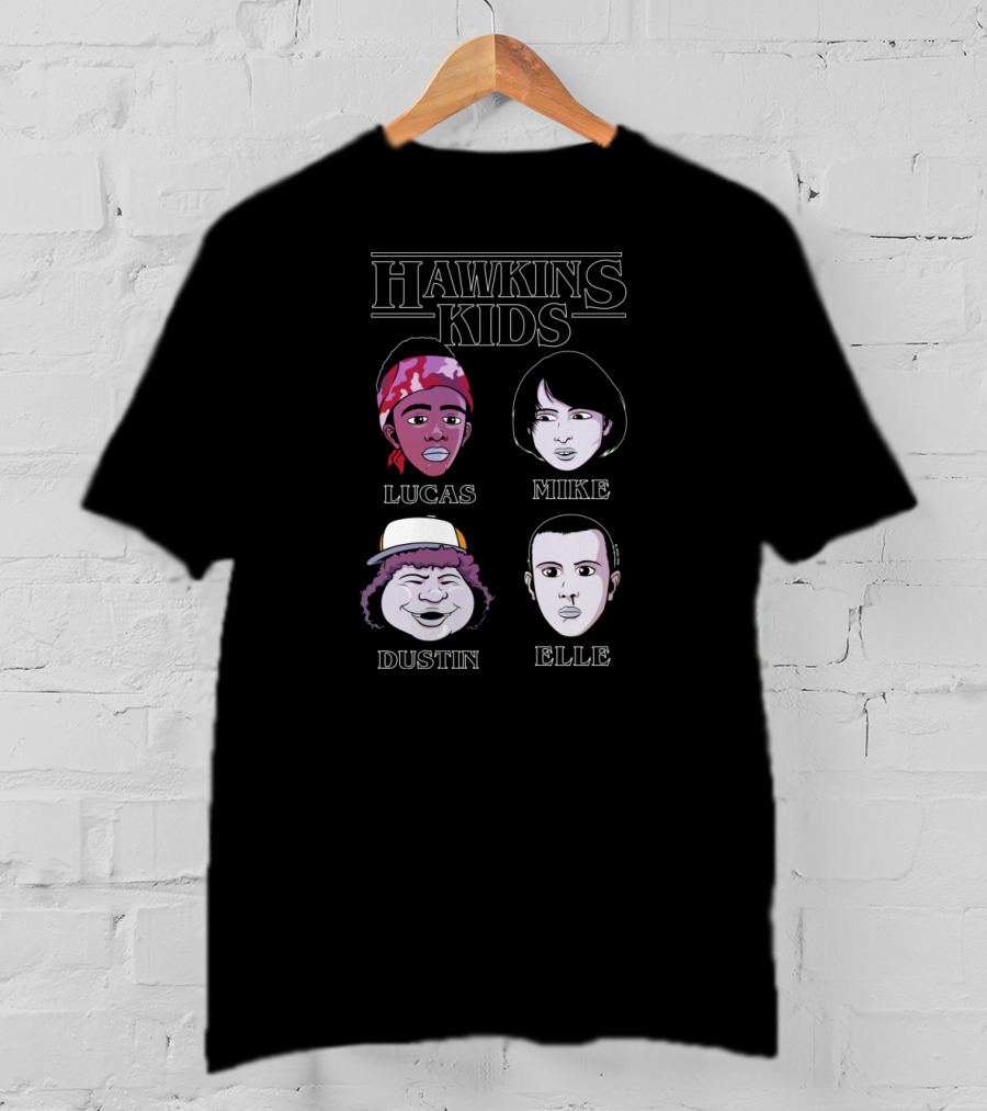 Hawkins Kids Lucas Mike Dustin Elle T-Shirt