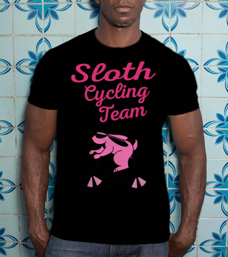 Sloth Cycling Team Hobbies Wheel Cycling Bike Mountains T-Shirt