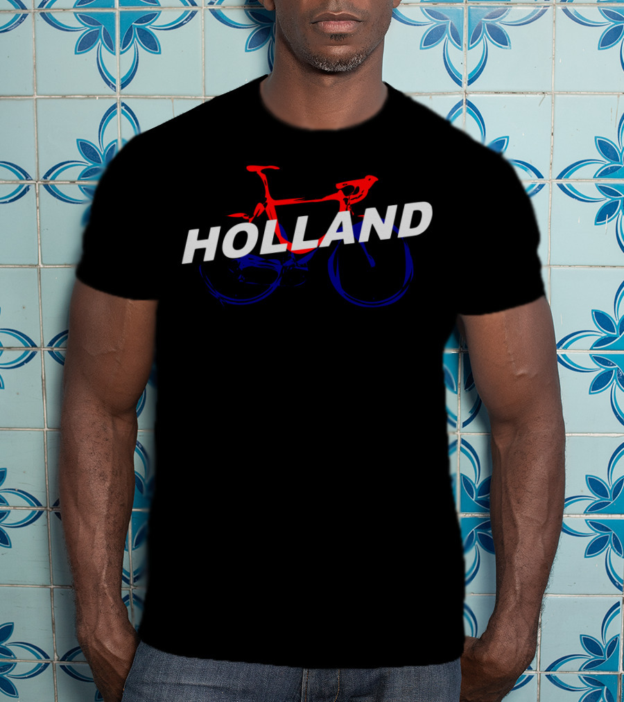 Holland Red Blue Bike T-Shirt