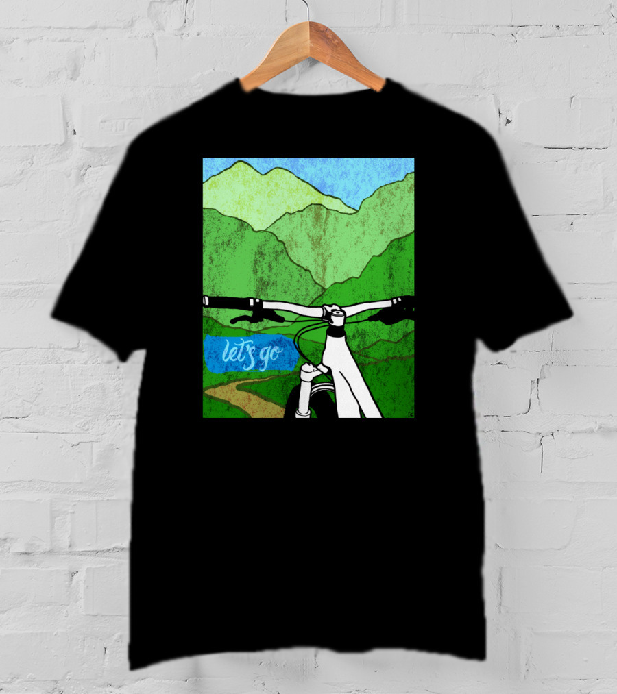 Lets Go Mountain Bike Adventure Trail T-Shirt