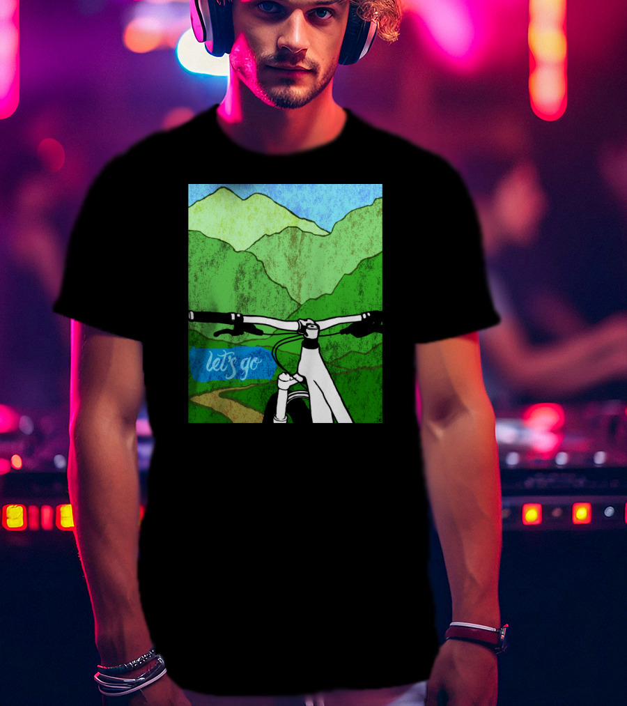 Lets Go Mountain Bike Adventure Trail T-Shirt