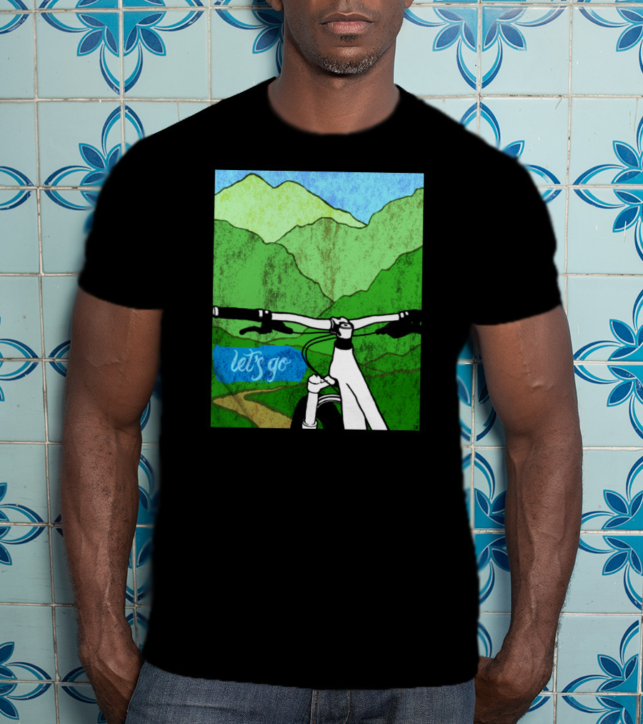 Lets Go Mountain Bike Adventure Trail T-Shirt