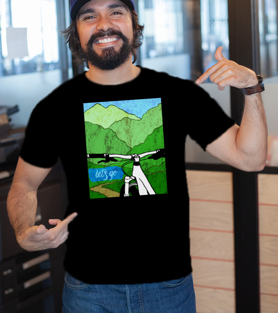 Lets Go Mountain Bike Adventure Trail T-Shirt