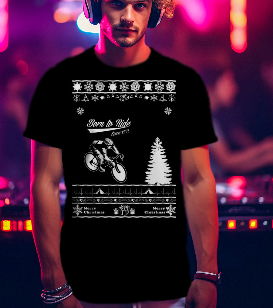Born To Ride Merry Christmas Since 1953 T-Shirt