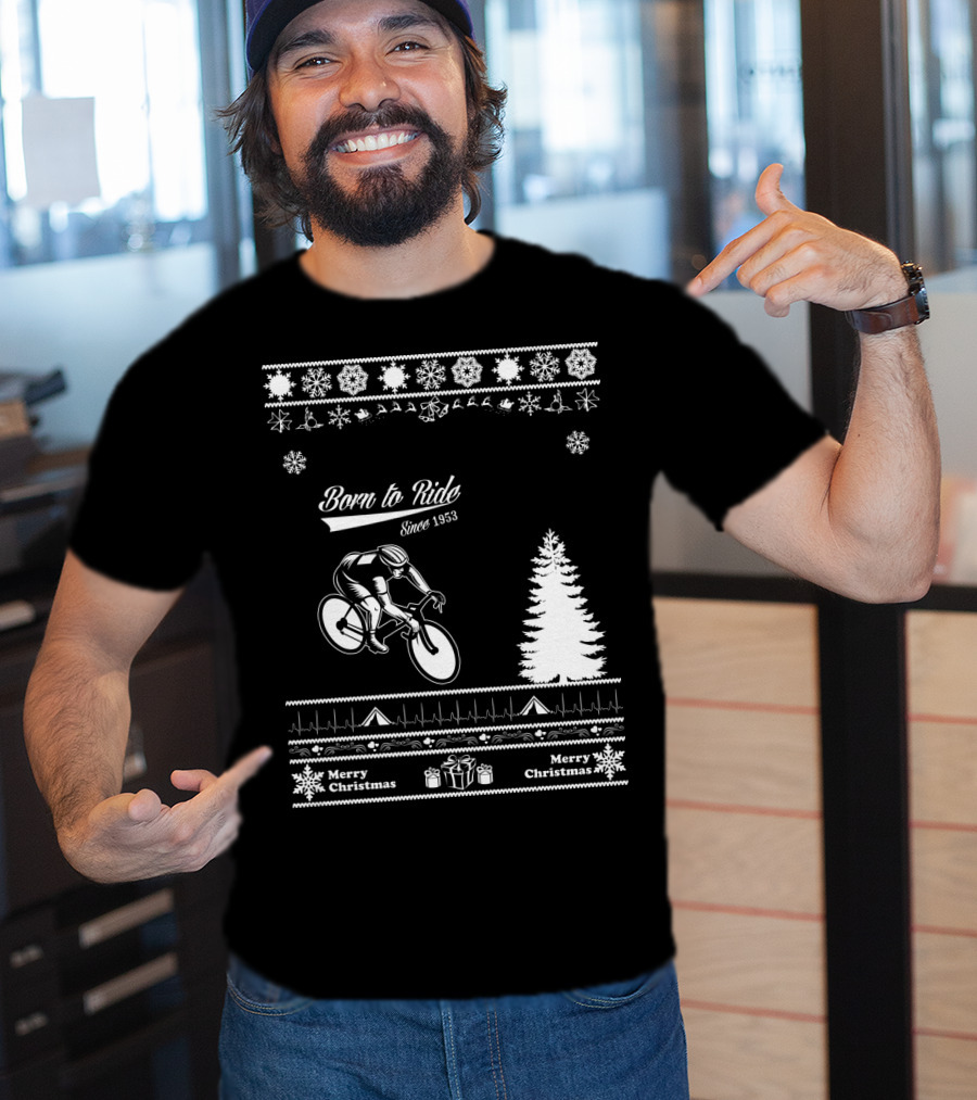 Born To Ride Merry Christmas Since 1953 T-Shirt
