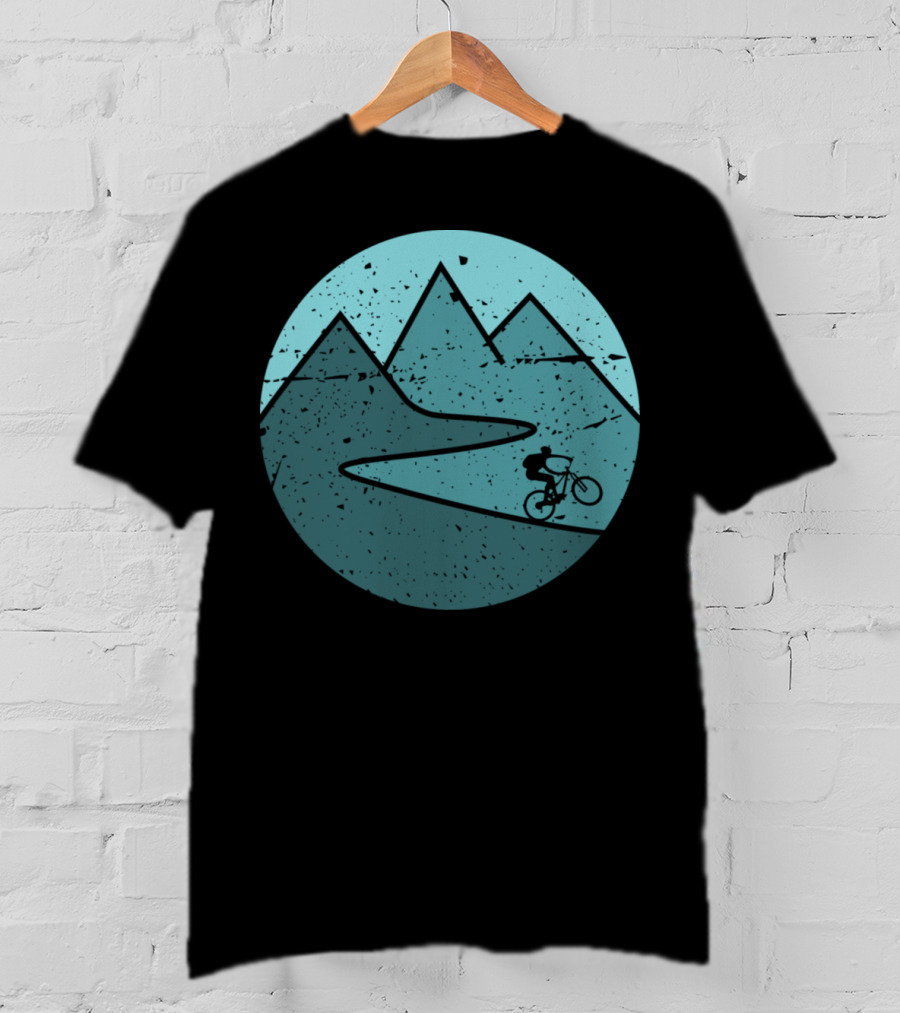 Mountain Bike Biker Cycling Adventure In Scenic Outdoor Mountains T-Shirt