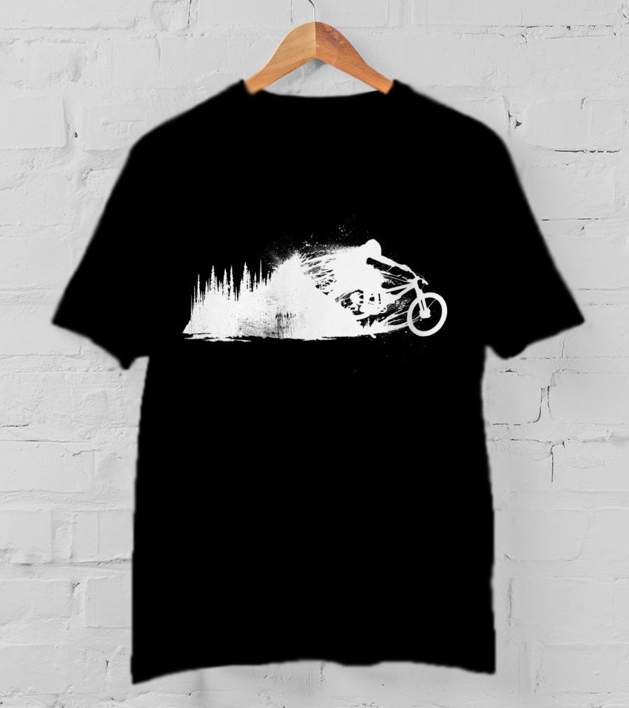 MTB Rider Forest Trail Adventure Sprint T-Shirt