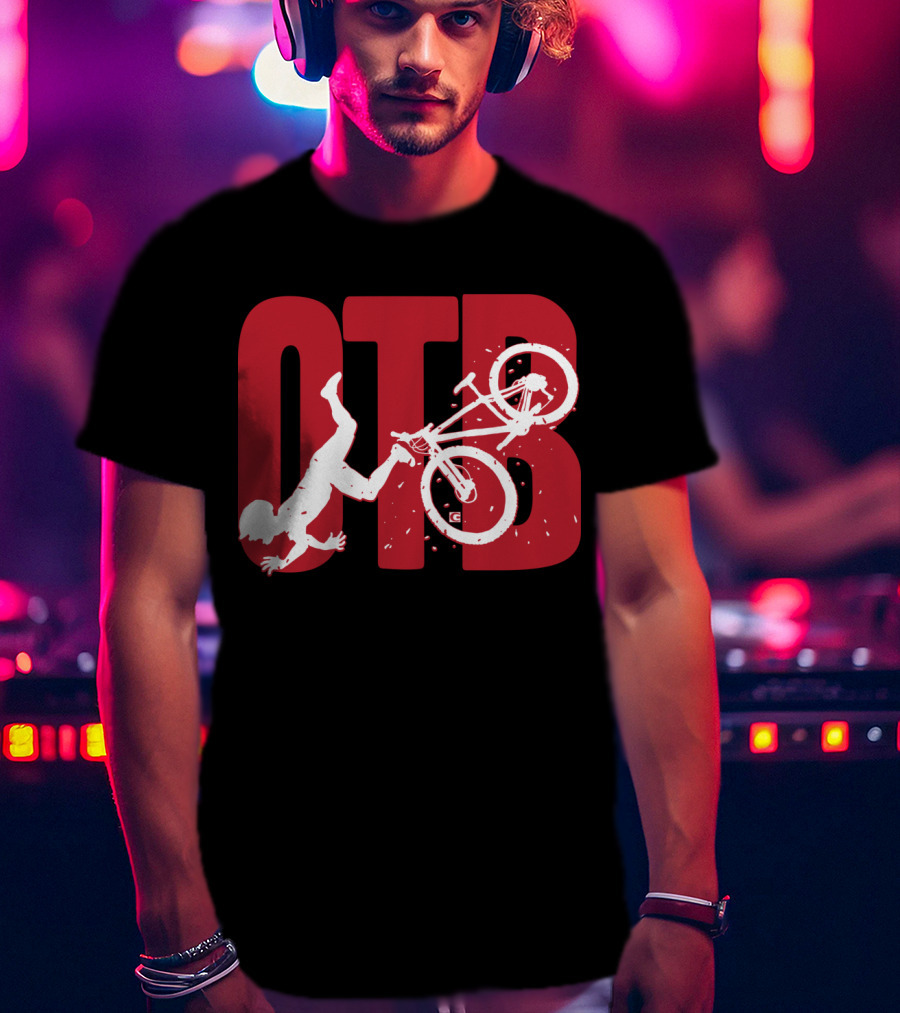 OTB Over The Bar Cyclist Flip Stunt T-Shirt