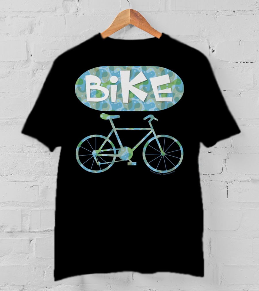 BiKE Oval Vintage Bicycle T-Shirt