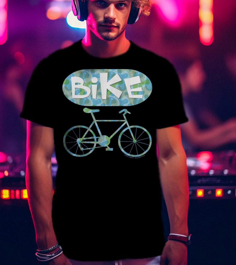 BiKE Oval Vintage Bicycle T-Shirt